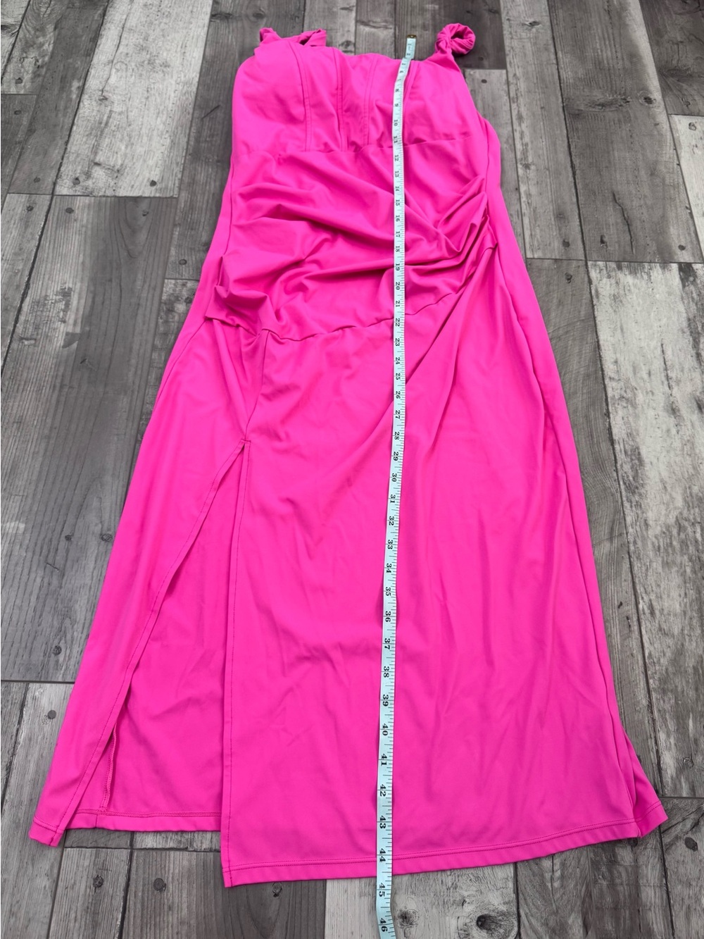 Halara Maternity Softlyzero Airy Midi Tank Dress Ruched Large Pink Sleeveless - Picture 4 of 5